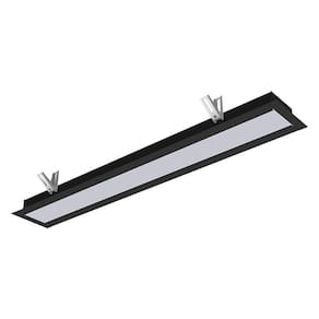 Luminária LED De Embutir Vetor 110 Linear 4000K Taschibra 100-240V Preta