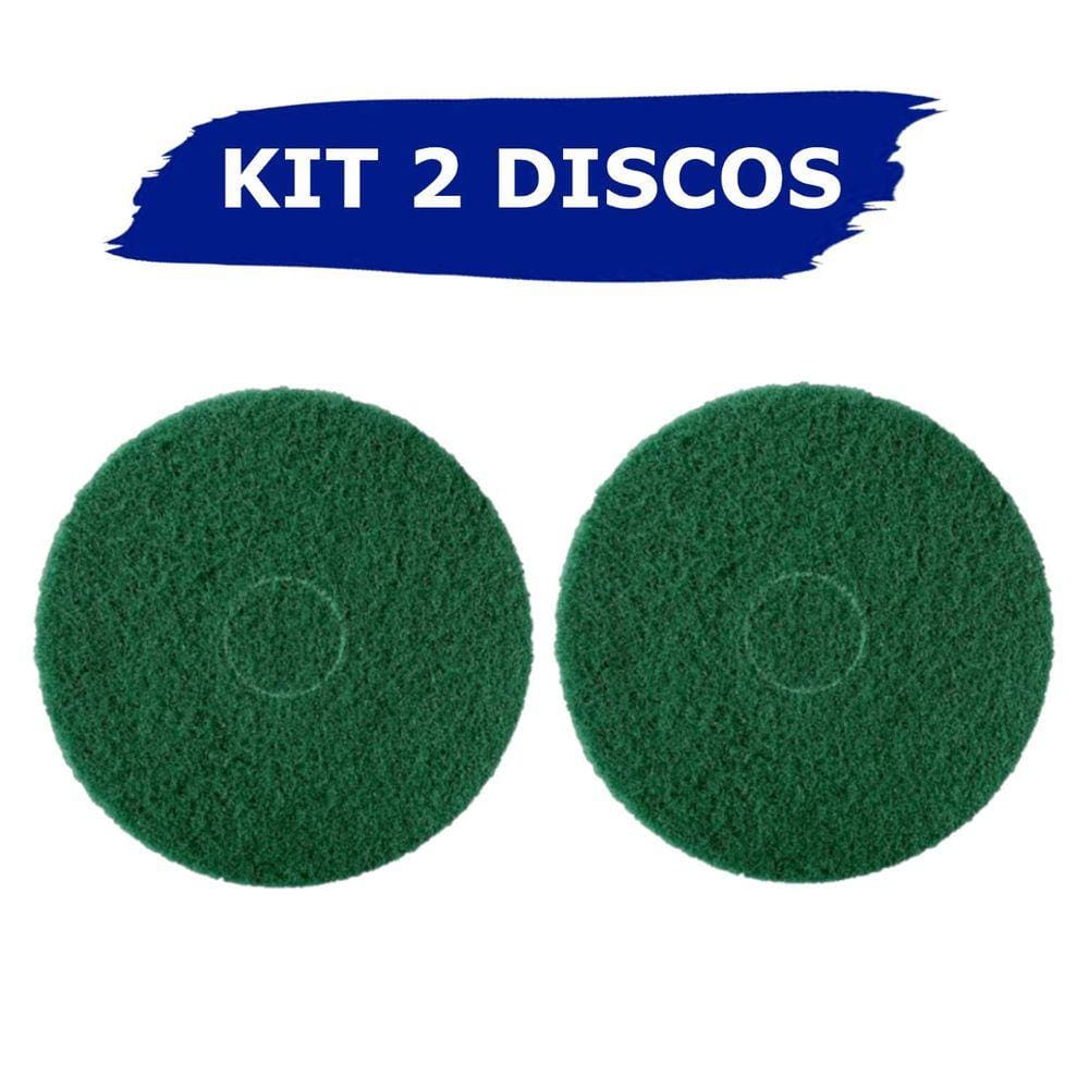 Disco Limpeza Verde 350Mm Enceradeira Cleaner Allclean 2Un