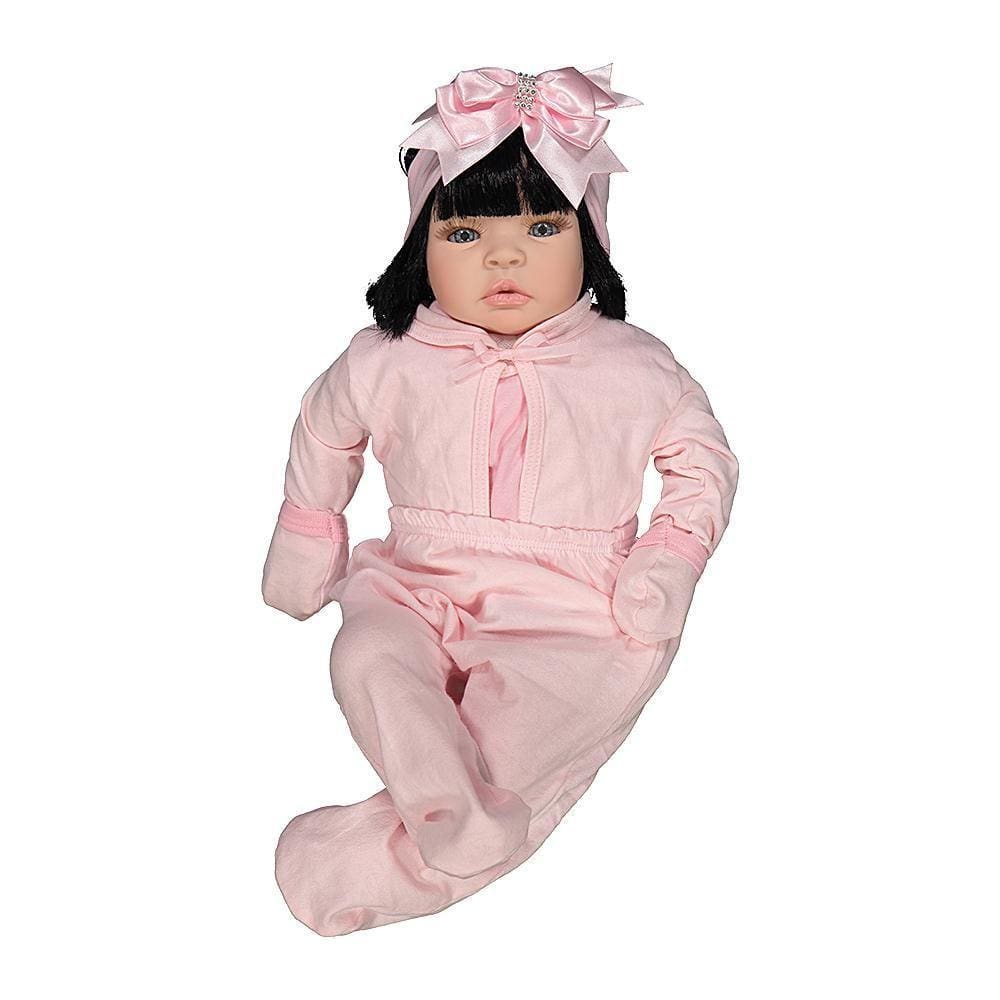 Boneca Bebe Reborn Yasmin Balone Vermelho Cegonha Reborn Dolls Mais 24  Acessórios 48cm - Chic Outlet - Economize com estilo!