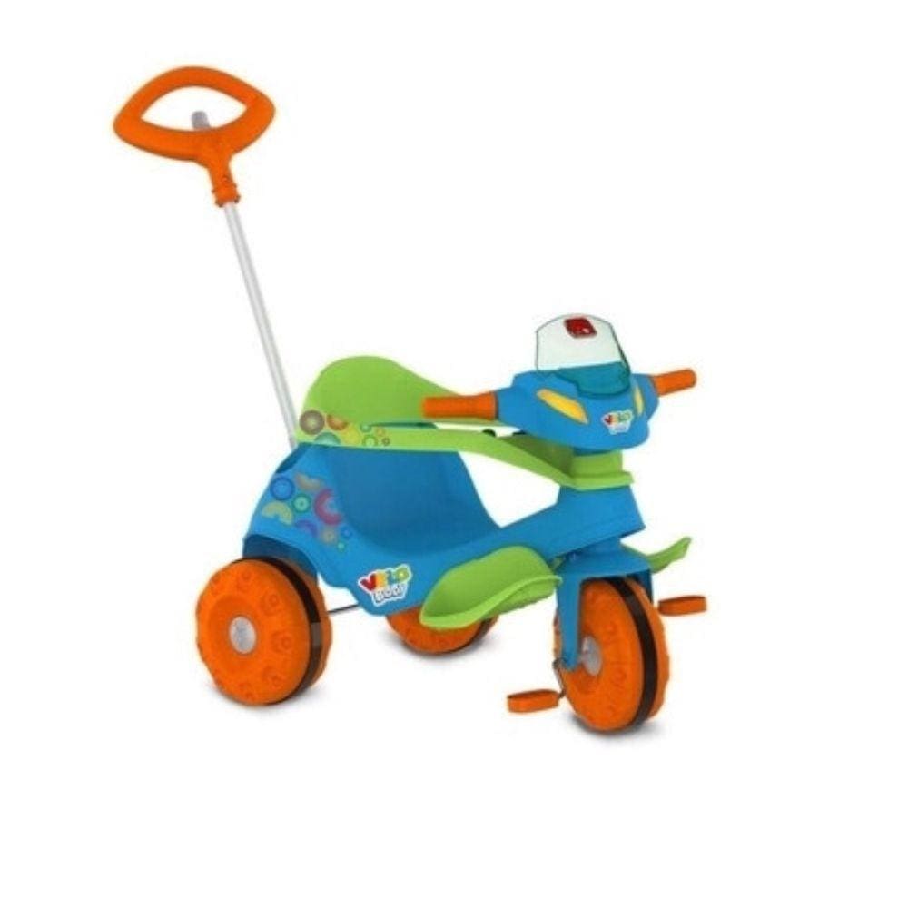 Triciclo Infantil Bandeirante Velobaby com Buzina Azul