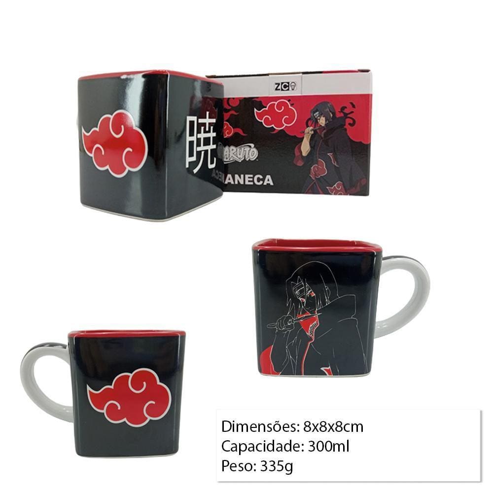 Caneca Cubo Akatsuki Itachi - Naruto