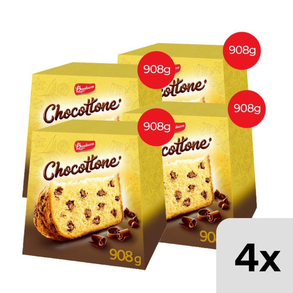 Chocottone Bauducco 908g - KIT com 4 Unidades