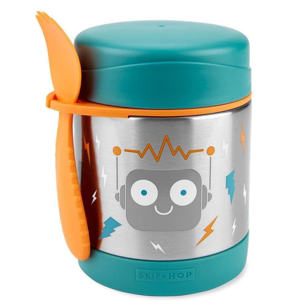 Pote Térmico Skip Hop Com Talher Robo Verde