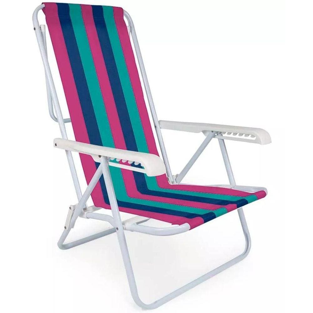 Cadeira Praia Reclinável 8 Posições Mor