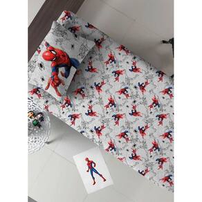 Jogo de Cama 2pç Microfibra Homem Aranha Spider Man Solteiro