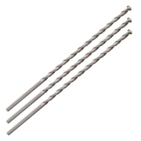 Kit 3 Brocas Para Concreto Longa 6Mm X 300Mm Metal Duro