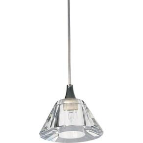 Pendente Lustre Demeter Unitário Cristal Cônico Para Led