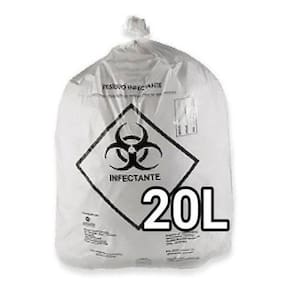 Sacos De Lixo Infectante Hospitalar 20 Litros 100 Unidades