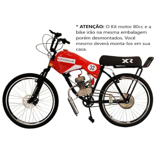 Bicicleta Motorizada Carenada F1 (kit 80cc & bike Desmont)