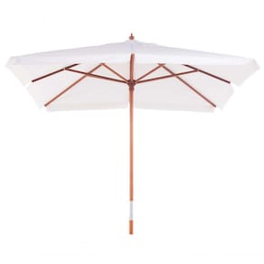 Ombrellone Quadrado Madeira 2,05 X 2,05M Branco Bel Lazer