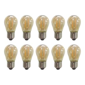 Kit 10 Lâmpada Filamento Led G45 Vintage Retro Carbono Ambar