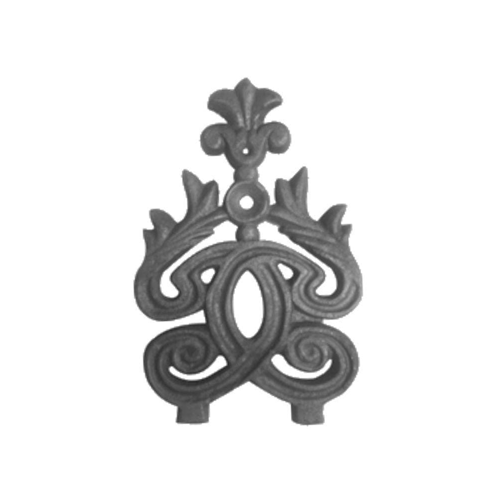 Ponteira Ponta De Lança Ferro N19 Grade Portão Muro 24Cm