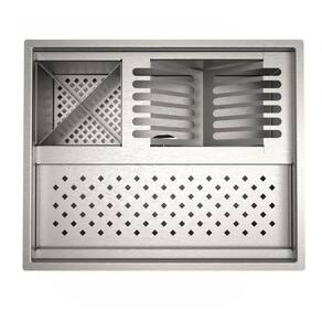 Calha Quadrada 48 Cm Inox P/Acessórios Louça