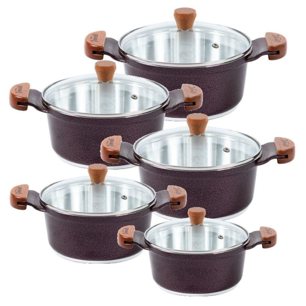 Jogo Panelas Cereja Alumínio Fundido Usinado Javali Am16A24