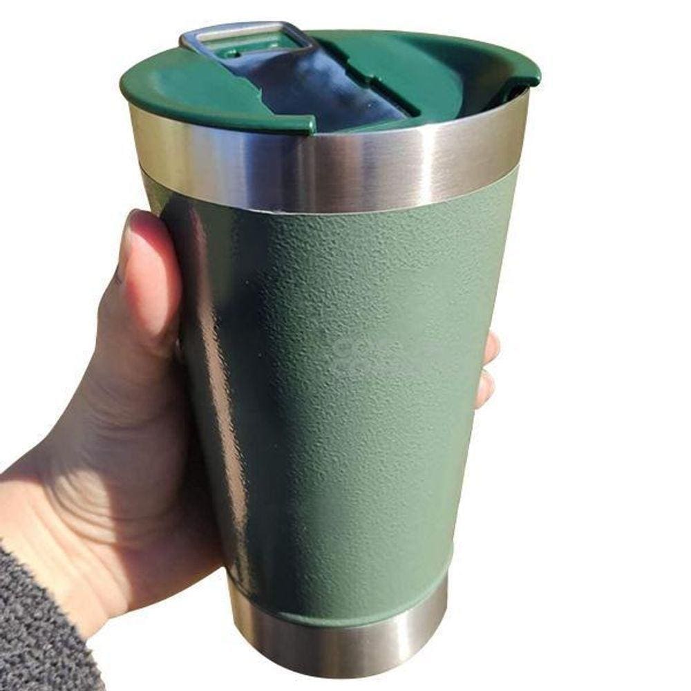 Copo Térmico Abridor 473Ml Dia Dos Namorados Verde Nº11