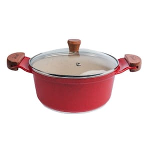 Caçarola Vermelha Antiaderente Marmorizada Javali Am 24Cm