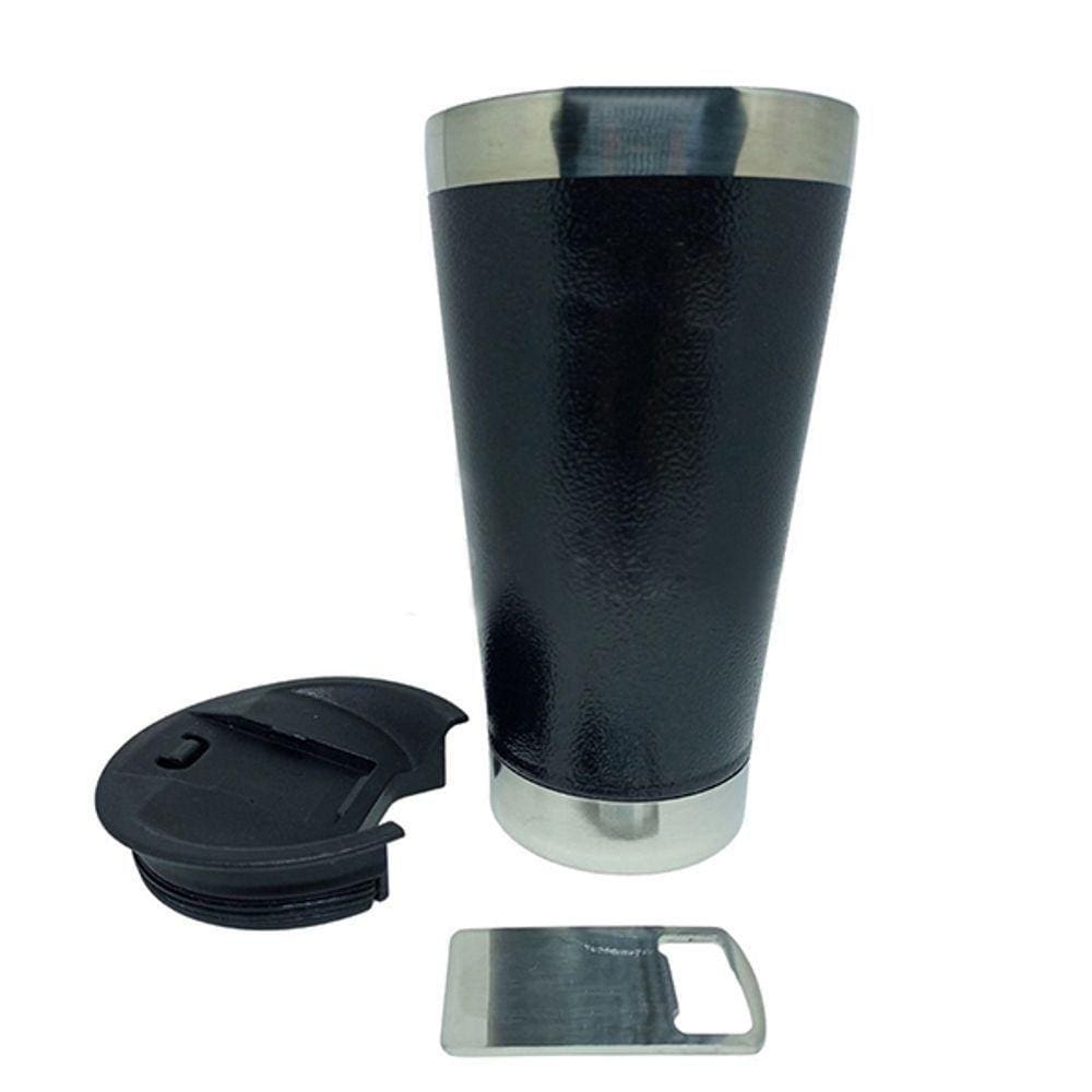 Copo Térmico Abridor 473Ml Dia Dos Namorados Preto Nº3