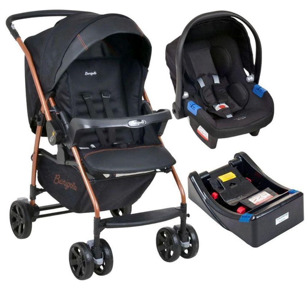 Travel System Rio K Cobre Preto - Burigotto