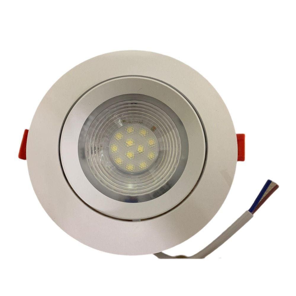 Kit 10 Spot Led Dicróica Embutir Redondo 12W Bco Frio 6000K