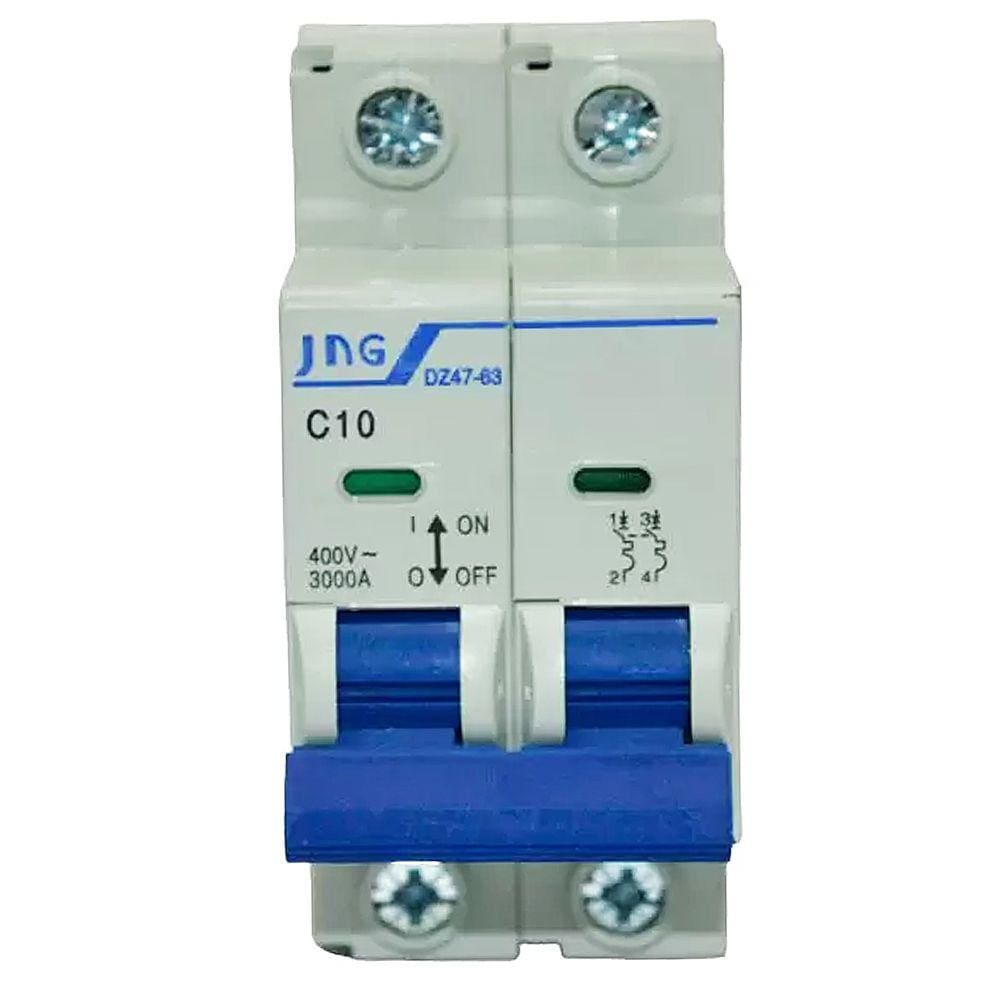 Disjuntor Bipolar 10a DIN DZ47632P 3KA - JNG