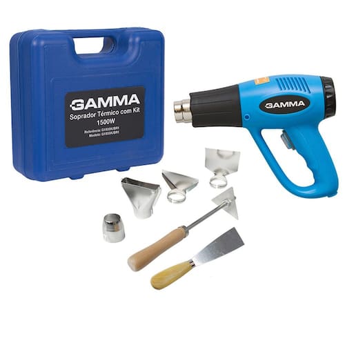imagem-Soprador Térmico 110V Azul Com Kit Acessórios Gamma G1935k/Br1