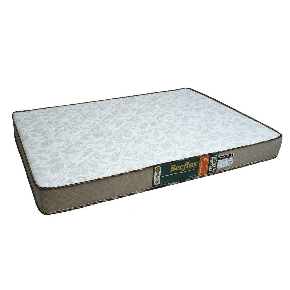 Colchão Espuma Firme Viúva Titan Gold Becflex 1,28 x 1,88 x 0,18