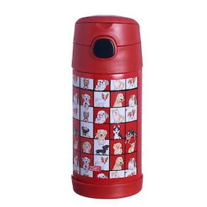 Garrafa Infantil Click Com Canudo Dogs Zc 10071955