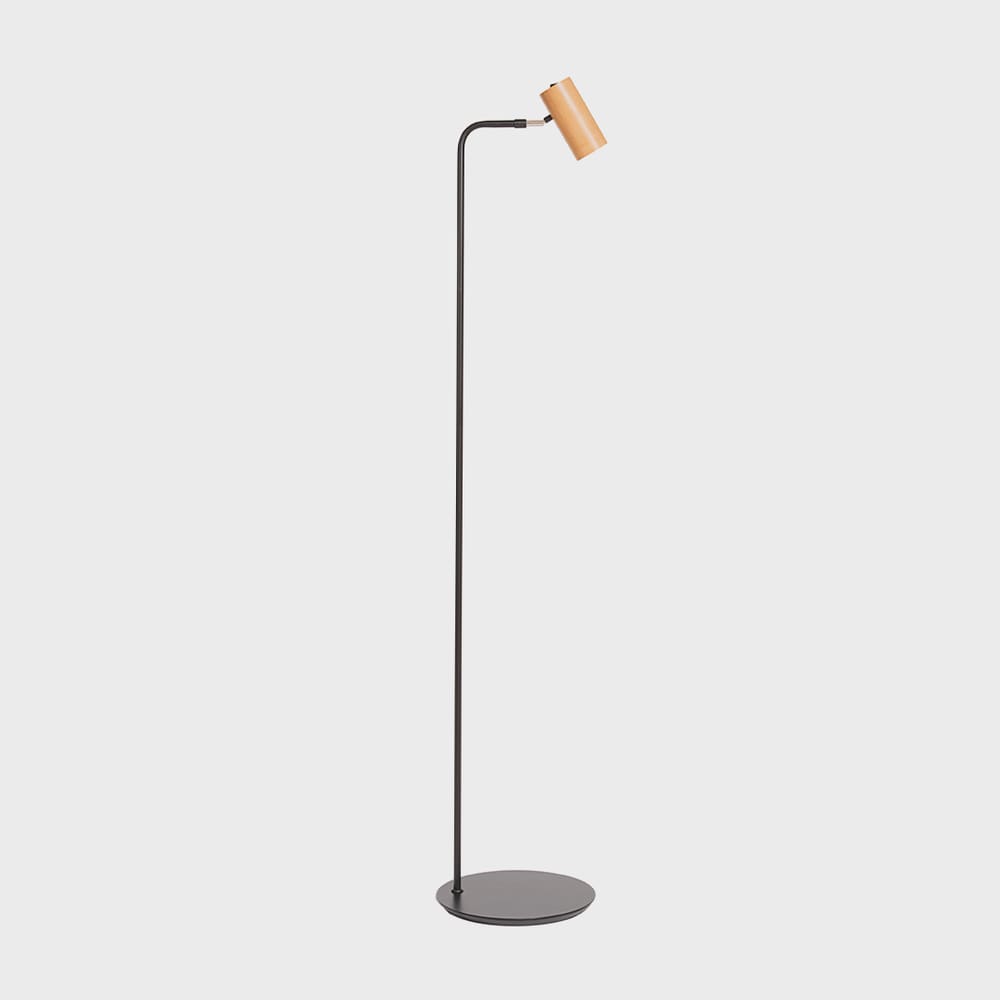 Luminária de Piso Minimum Castanho Madelustre