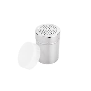 Saleiro De Aço Inox Prime Profissional Com Tampa 7,2X10Cm