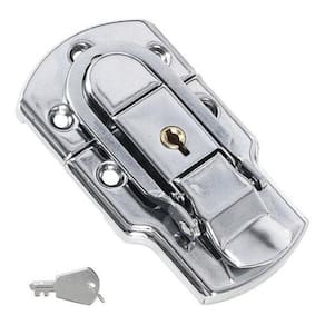 Kit 2 Fecho Engate Rapido Aço Tamanho Grande Chave Lu-F51