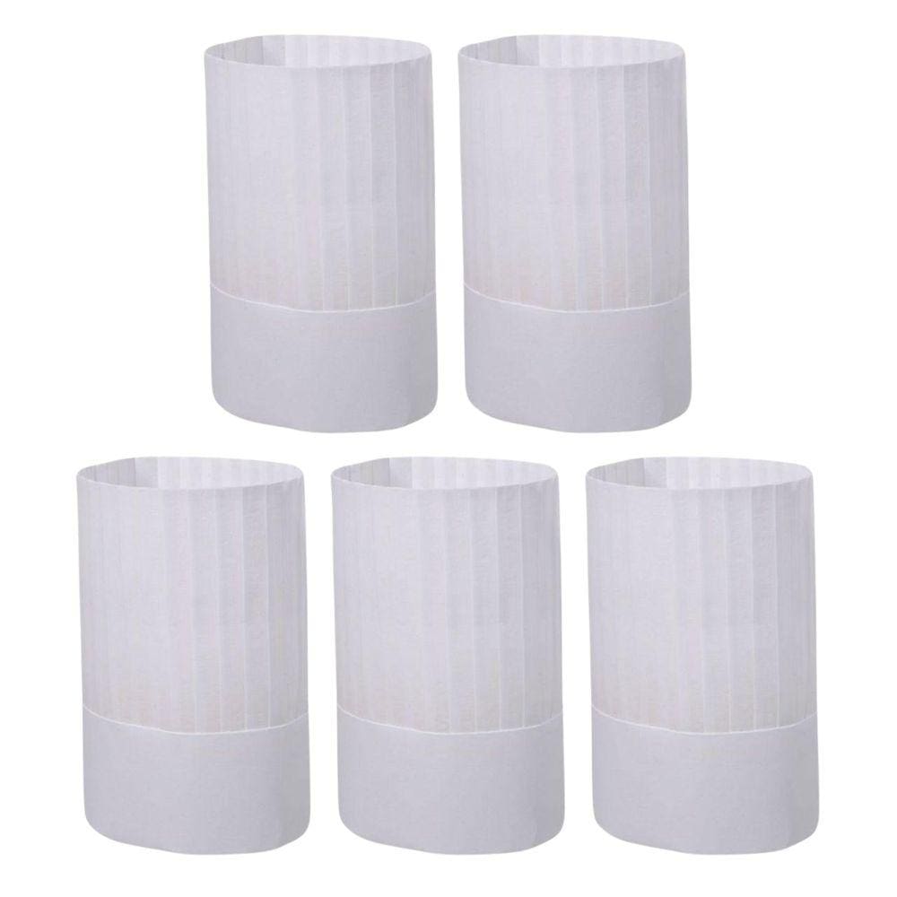 Chapéu Chef Tok Tnt Plissado Kit 5 Peças Cozinheiro