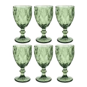 Jogo 6 Taças Diamond 310Ml Vidro 6 Cores Disponíveis Taça