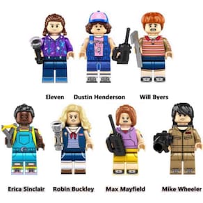 Boneco Blocos De Montar Coleção Stranger Things Bicicleta