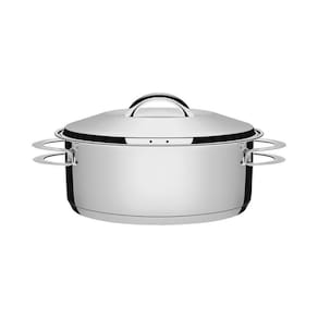 Caçarola Rasa Tramontina Aço Inox Fundo Triplo Solar 24Cm