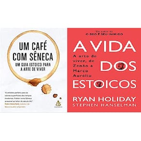 Kit 2 Livros Um Café Com Sêneca + A Vida Dos Estoicos