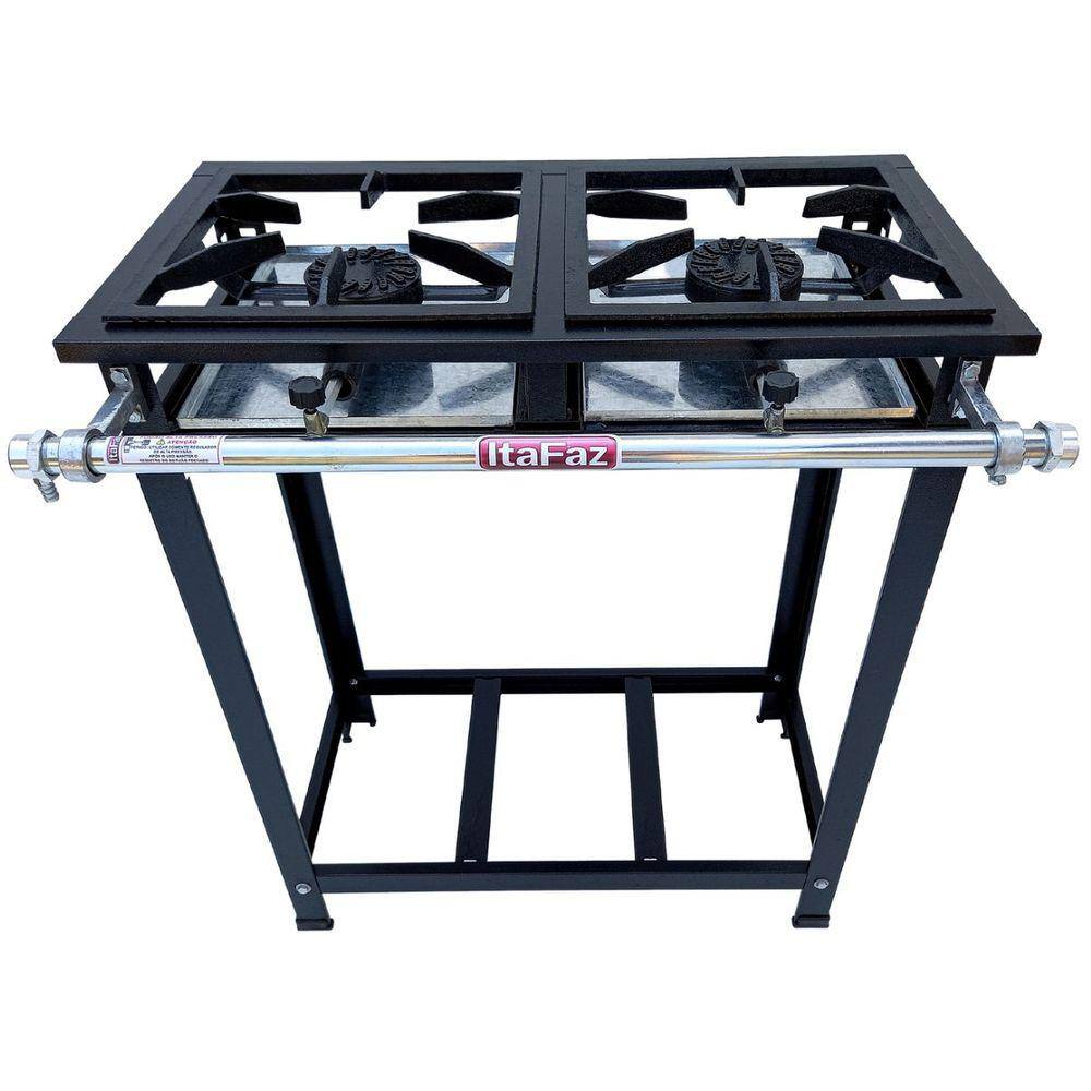 Fogão 2 Bocas Itafaz Industrial Alta Pressão Preto