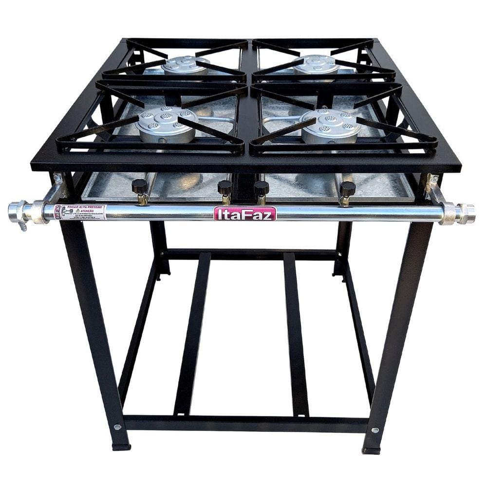 Fogão 4 Bocas Itafaz Industrial Alta Pressão Preto
