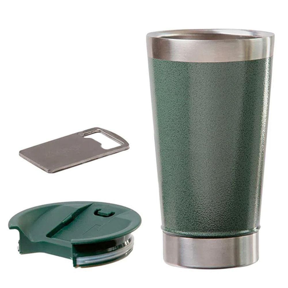 Copo Térmico Abridor 473Ml Dia Dos Namorados Verde Nº7