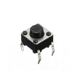 100 Pçs Chave Tactil 180 6 X 6 X 5Mm 4 Terminais