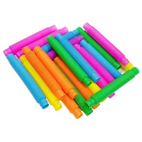 Kit Com 2 Pop Tube Fechado 12 E Aberto 48 Cm Fidget Toy