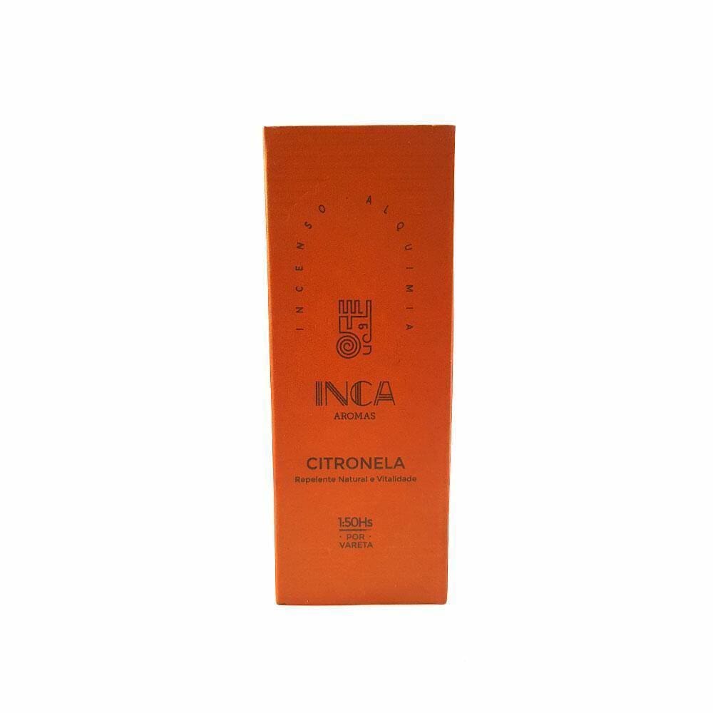 Incenso Terapêutico Citronela Inca Aromas 60G
