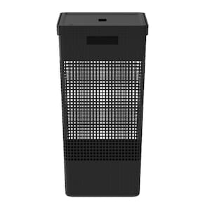 Cesto De Roupa Suja Tampa Grid 49L Organizador Área Serviço
