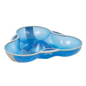 Prato Infantil Com Divisórias Azul - Clingo