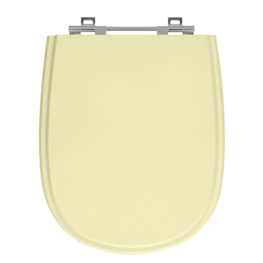Assento Laqueado Paris Bone Bege Claro Tampa Para Vaso Ideal