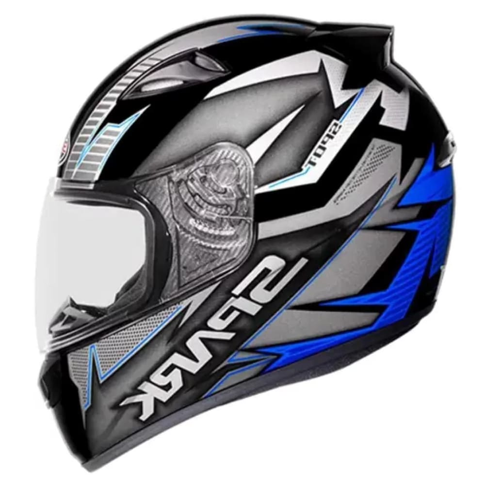 Capacete Ebf New Spark Spot Preto e Azul Fosco