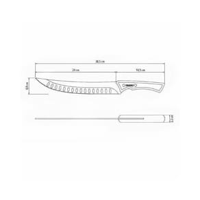 Faca Tramontina De Churrasco Inox Escurecido 10``