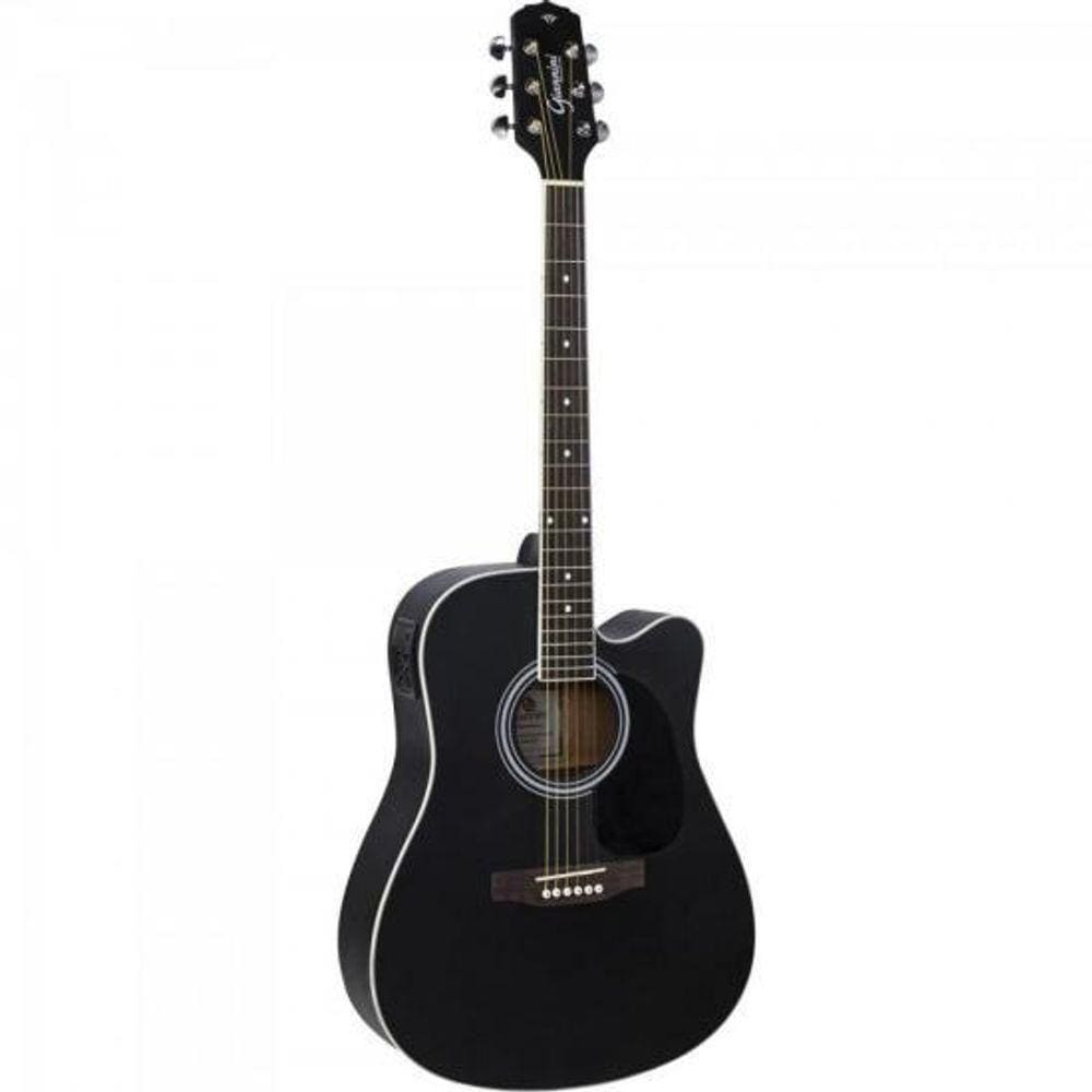 Violao Eletroacustico Dreadnought Aco Gdc-1 Ceq Satin Black