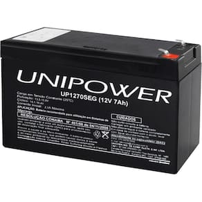 Bateria 12V 7,0 Ah(Up1270Seg)F187, Destinada Ao Mercado De S