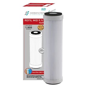Refil Filtro Caixa D`água Mid 9.3/4 Lavável Hidrofiltros