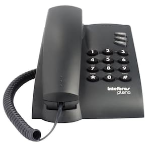 Telefone Com Fio Intelbras Pleno Com Chave Grafite